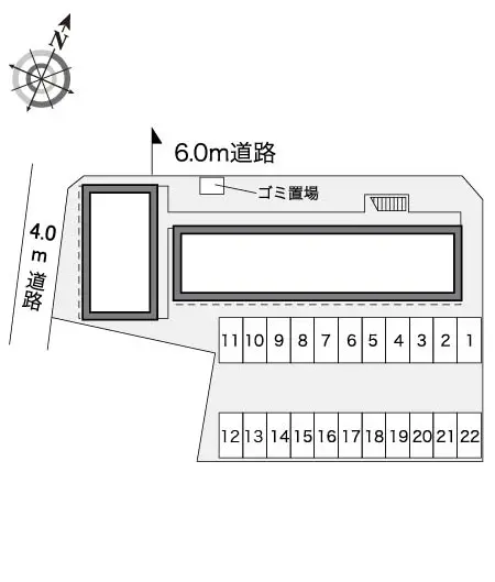 ★手数料０円★上尾市向山４丁目　月極駐車場（LP）